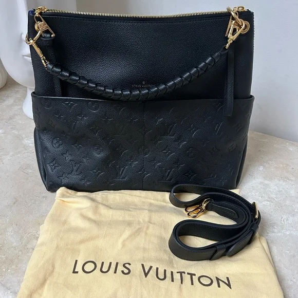 SOLD! 🎉Authentic Louis Vuitton Maida Hobo black leather monogram empriente EUC! - Picture 13 of 16